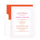 Hot Pink Pin Dot Invitations Image 1 of 5